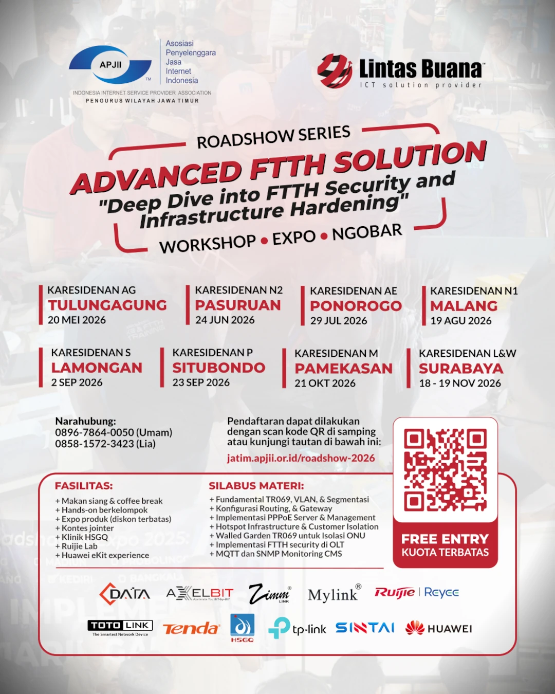 Poster Roadshow Series APJII Jatim 2026